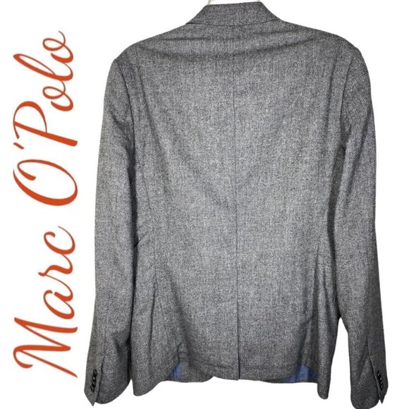 MARC O’POLO Wool Blend 2-Button Gray Tibro Blazer Jacket, Size 46 (US Small) - Picture 2 of 10